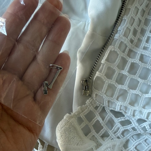 PatBO White Lace Peplum Top - Picture 5 of 5